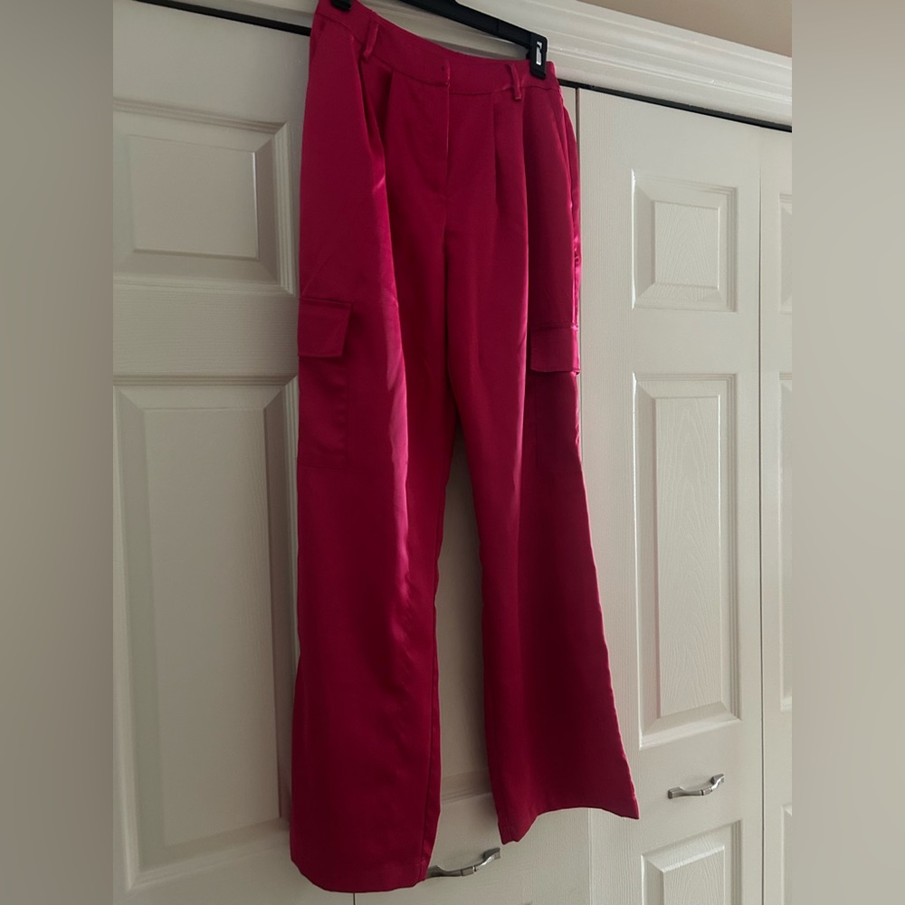 Forever 21 Hot Pink Wide Leg Pants